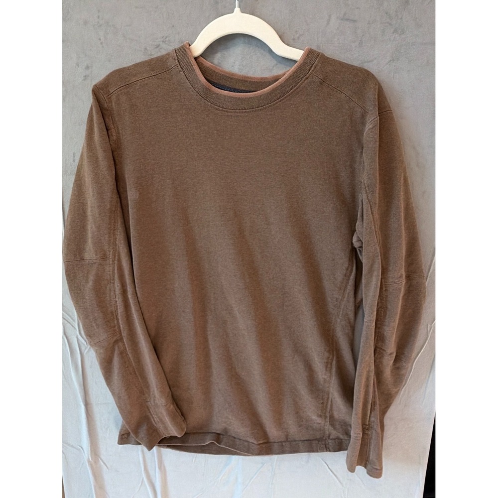 Kuhl Spekter Crew Sweatshirt Men M Brown Organic Cotton Wildfibre Heavyweight